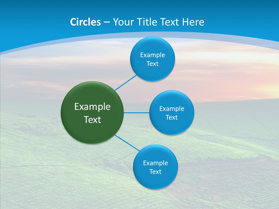 Clouds Grow Plantation PowerPoint Template