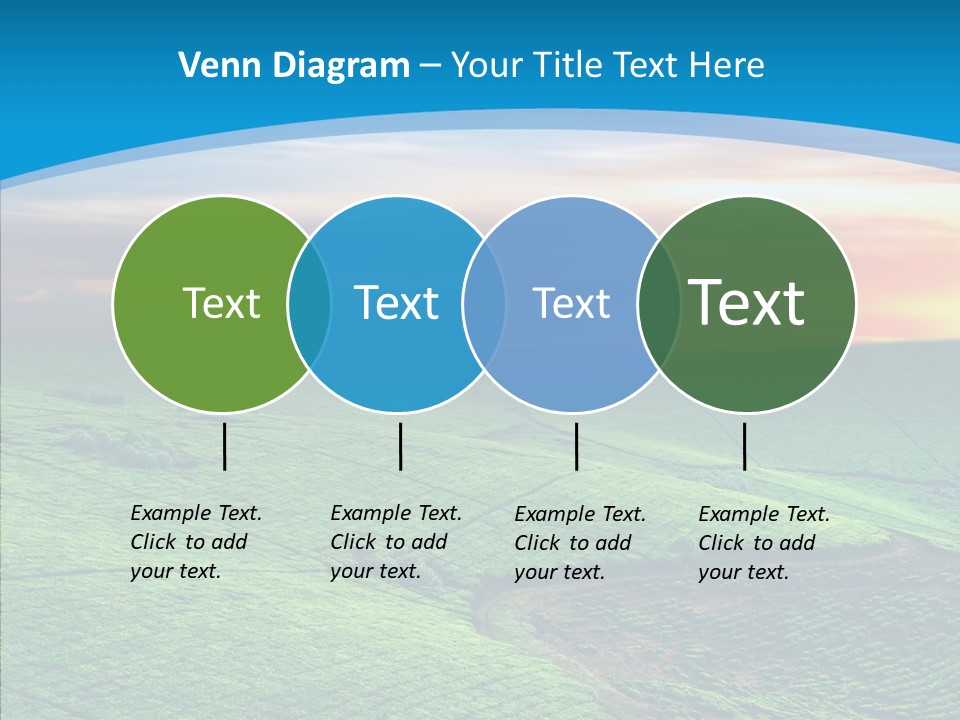 Clouds Grow Plantation PowerPoint Template