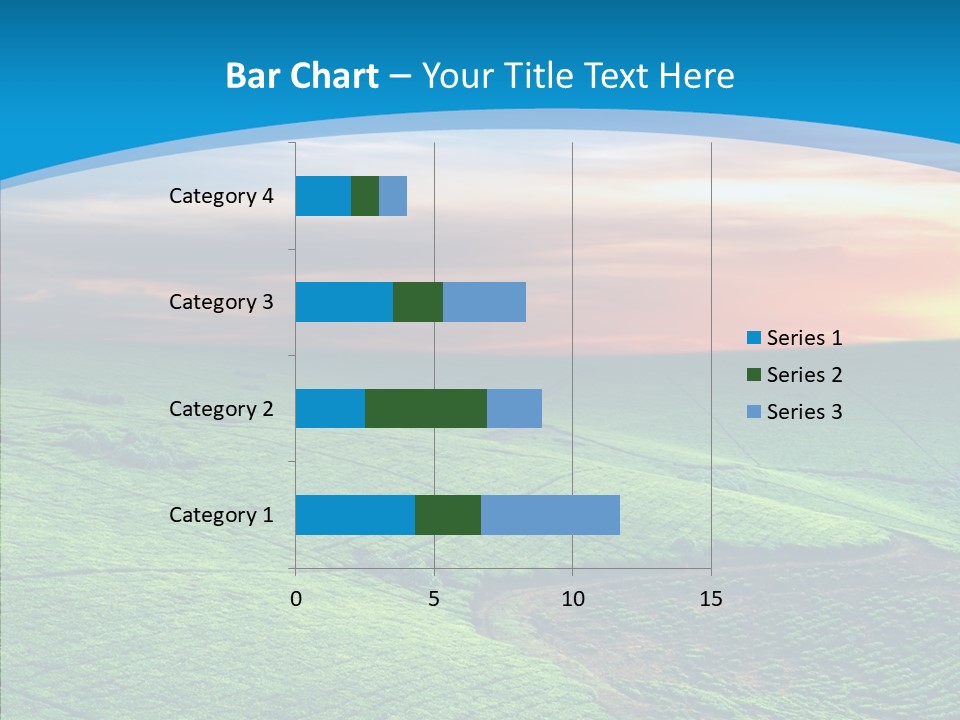 Clouds Grow Plantation PowerPoint Template