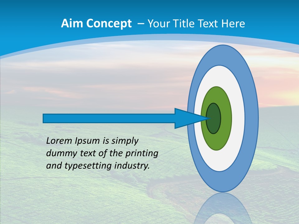 Clouds Grow Plantation PowerPoint Template