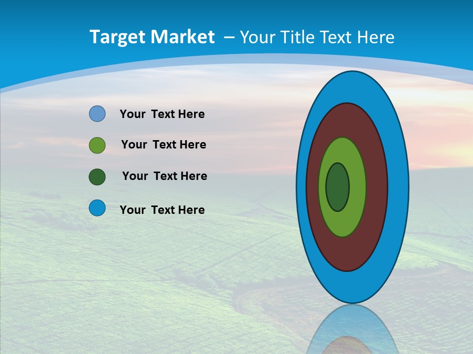 Clouds Grow Plantation PowerPoint Template