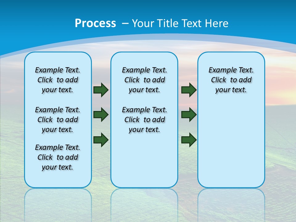 Clouds Grow Plantation PowerPoint Template