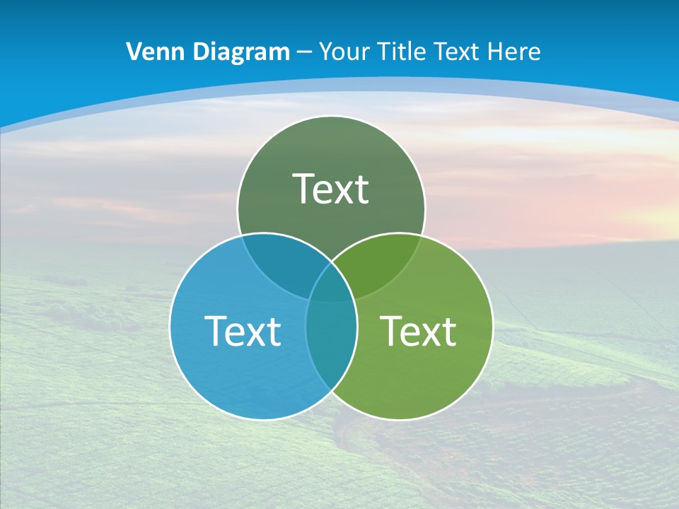Clouds Grow Plantation PowerPoint Template