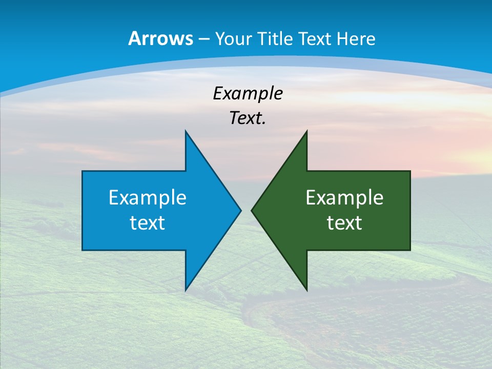 Clouds Grow Plantation PowerPoint Template