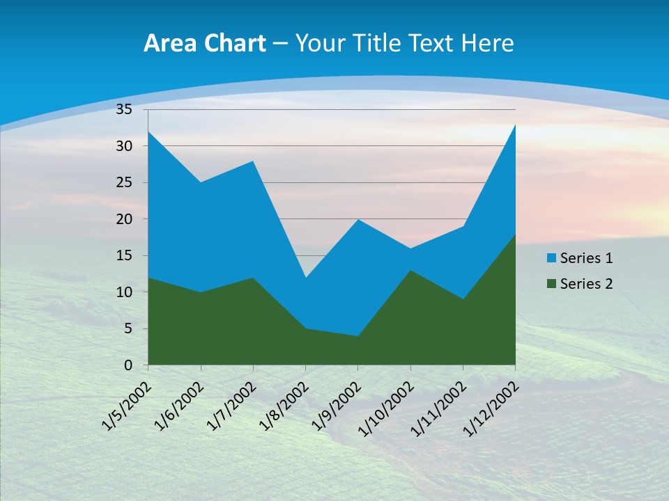 Clouds Grow Plantation PowerPoint Template