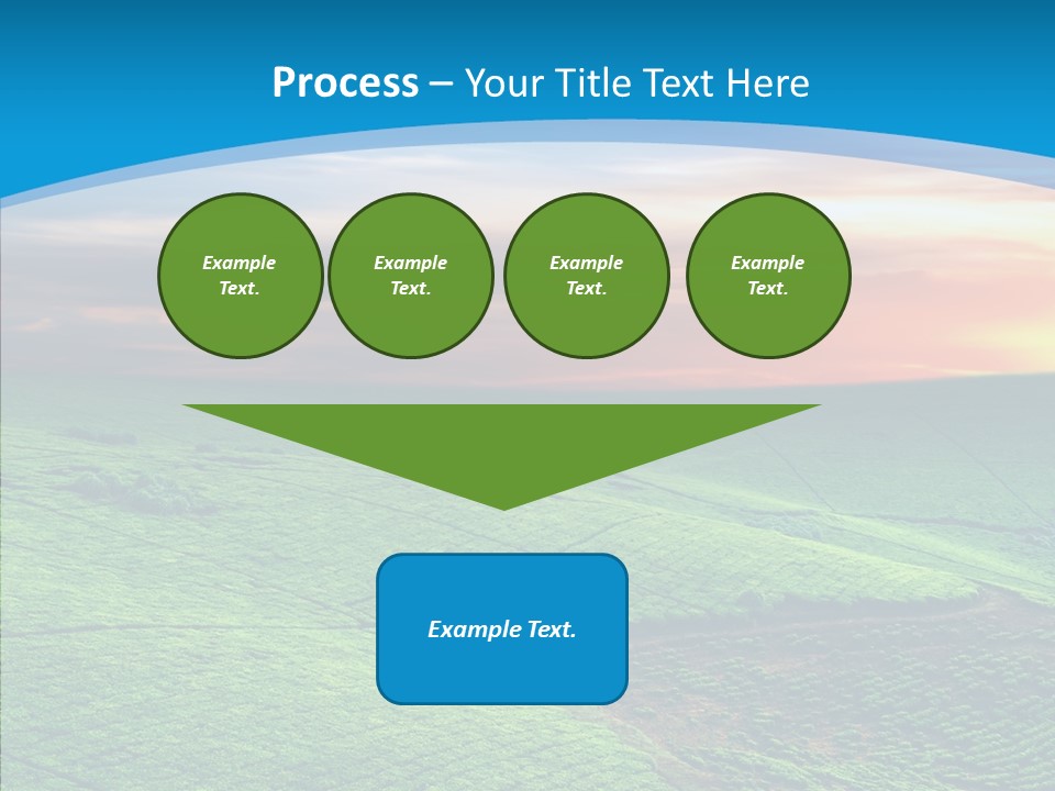 Clouds Grow Plantation PowerPoint Template
