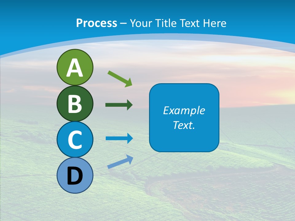Clouds Grow Plantation PowerPoint Template