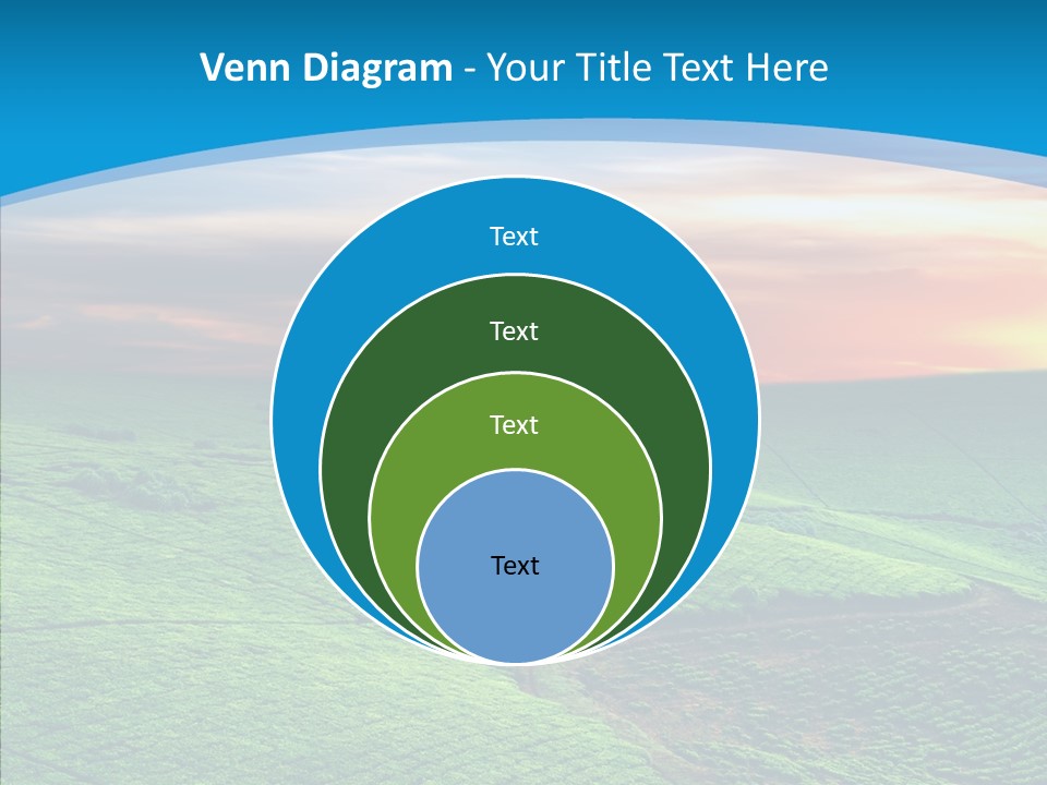 Clouds Grow Plantation PowerPoint Template