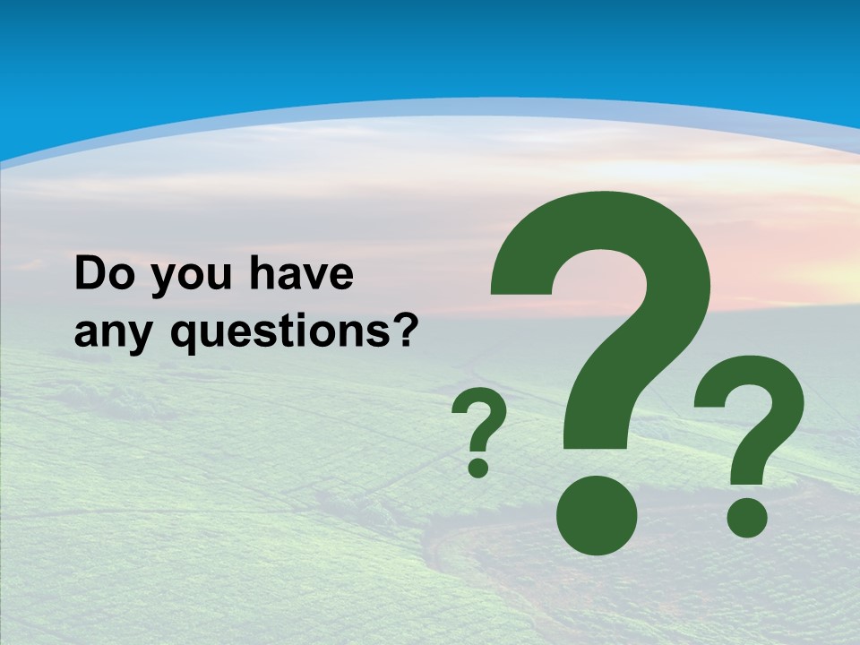 Clouds Grow Plantation PowerPoint Template