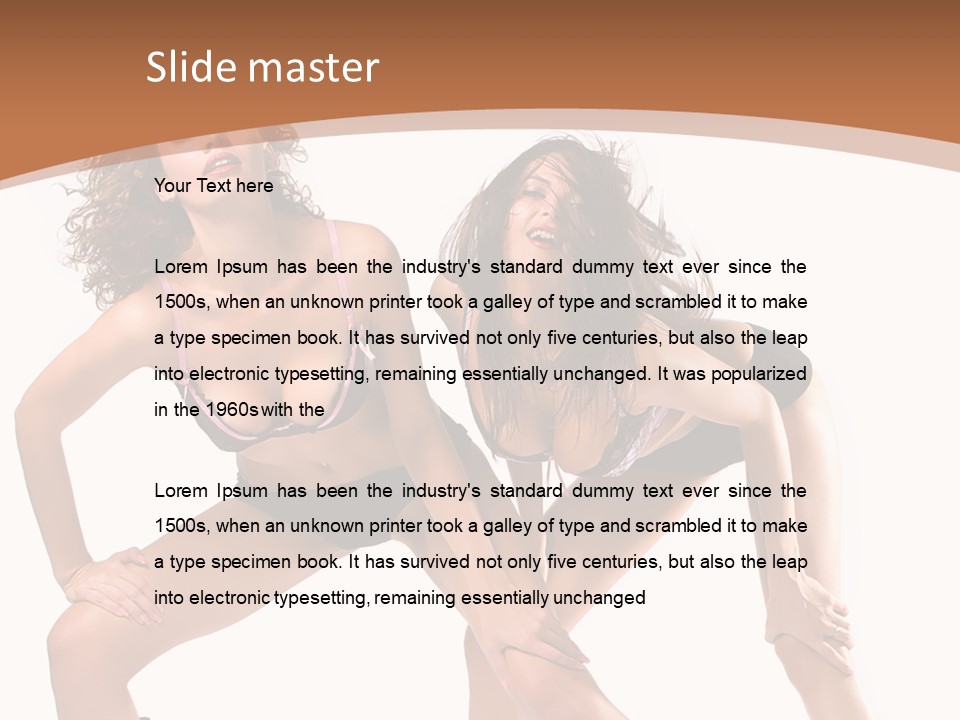 Stylistic Face Bend PowerPoint Template