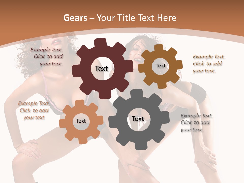 Stylistic Face Bend PowerPoint Template