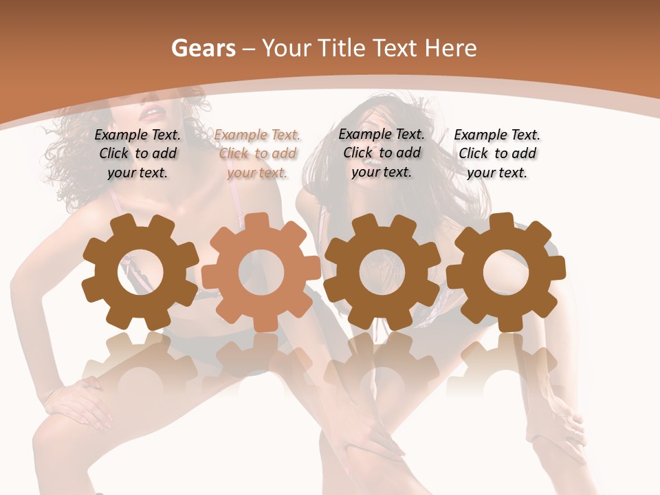 Stylistic Face Bend PowerPoint Template