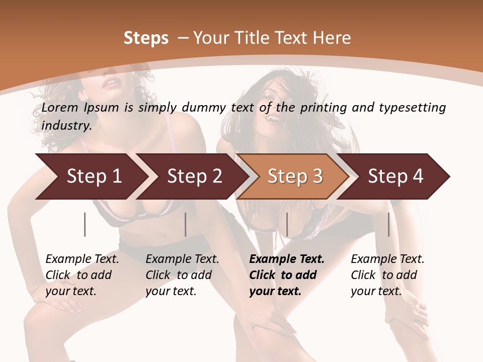 Stylistic Face Bend PowerPoint Template