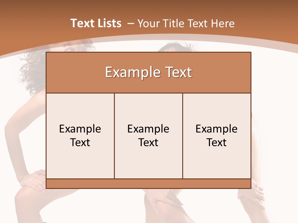 Stylistic Face Bend PowerPoint Template