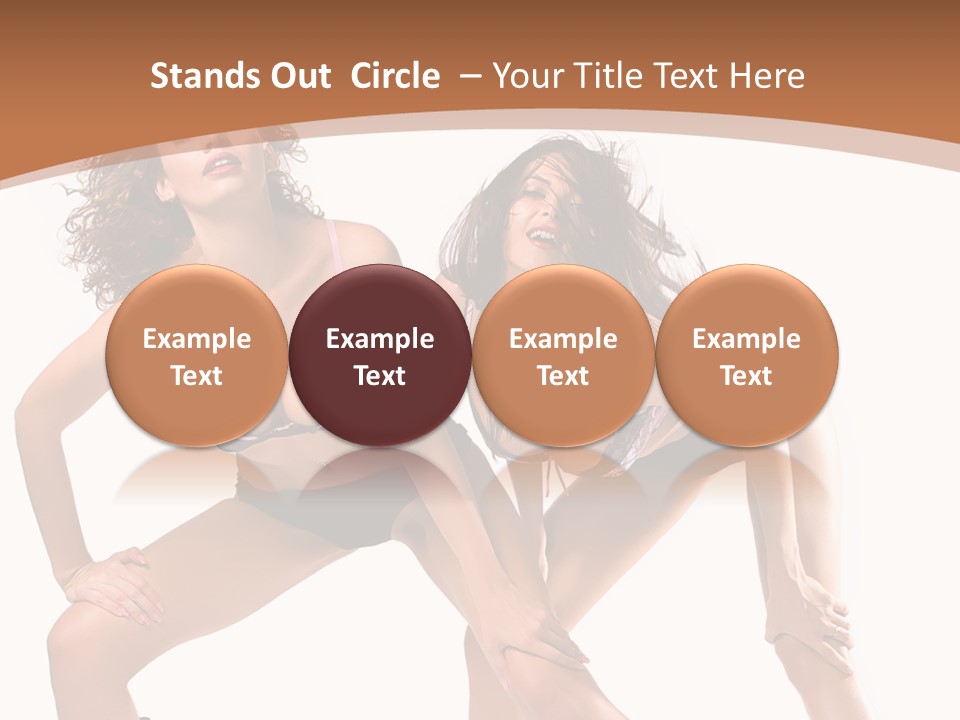 Stylistic Face Bend PowerPoint Template