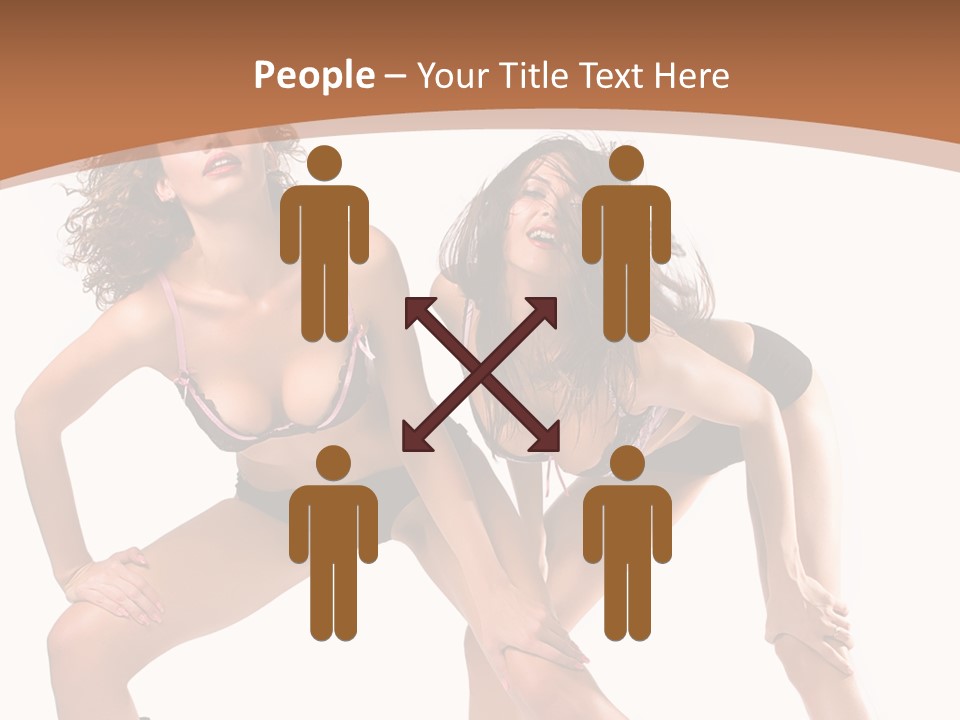 Stylistic Face Bend PowerPoint Template