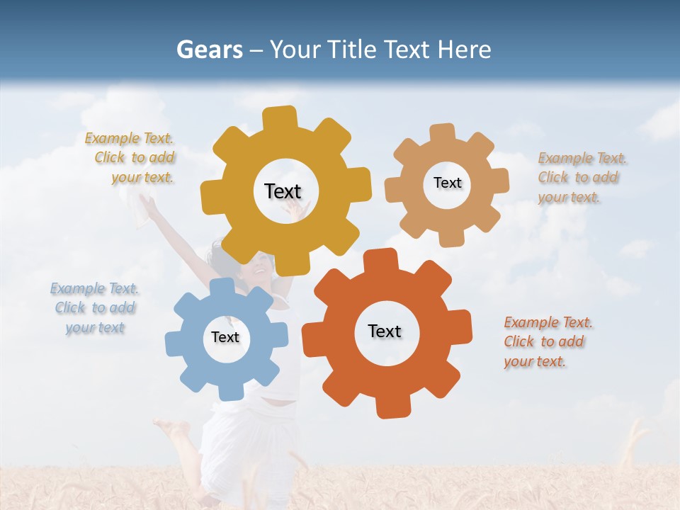 Day Jump People PowerPoint Template