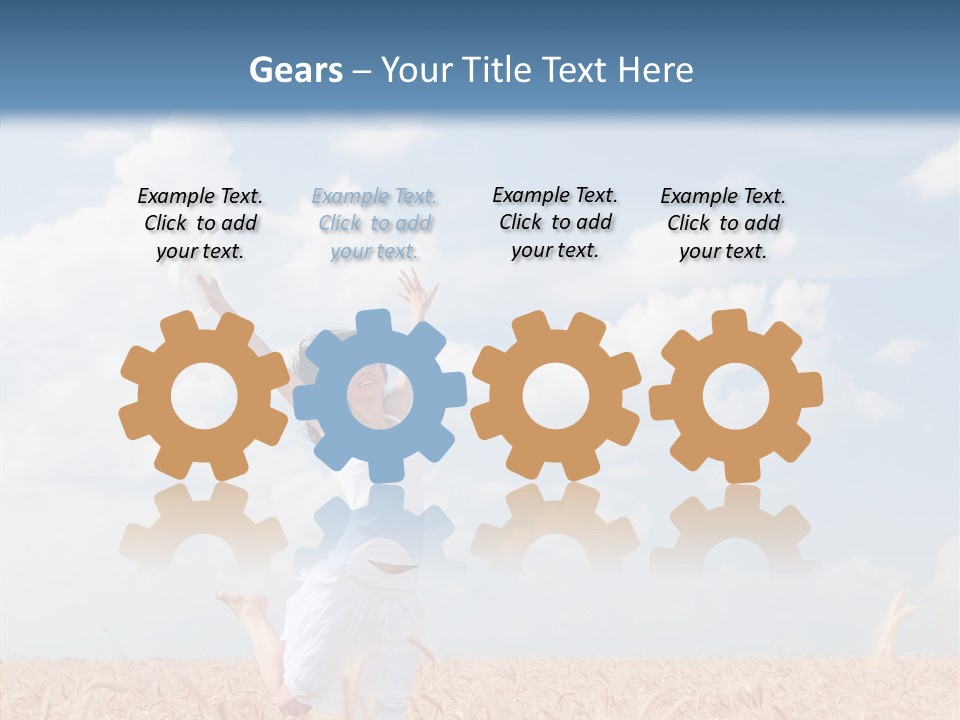 Day Jump People PowerPoint Template