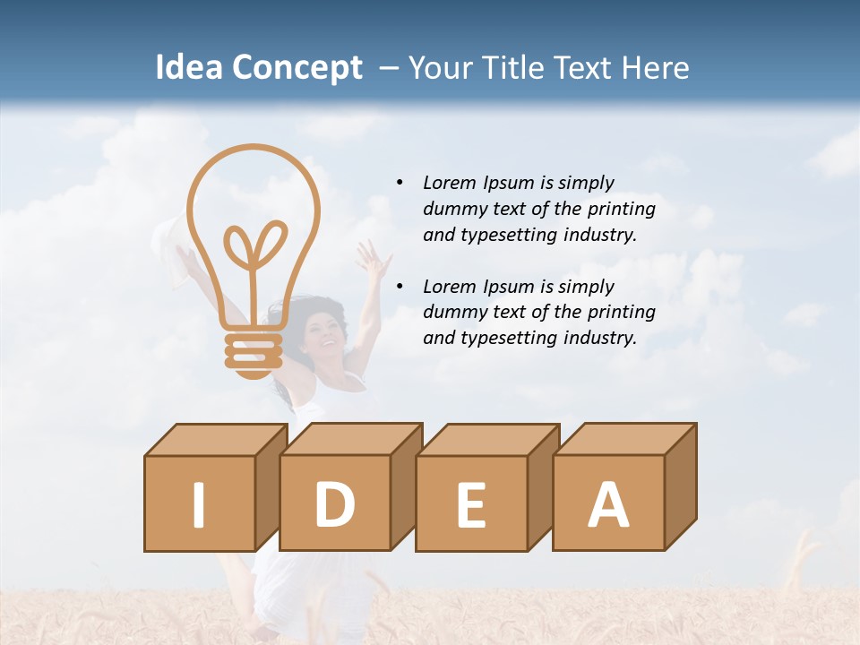 Day Jump People PowerPoint Template