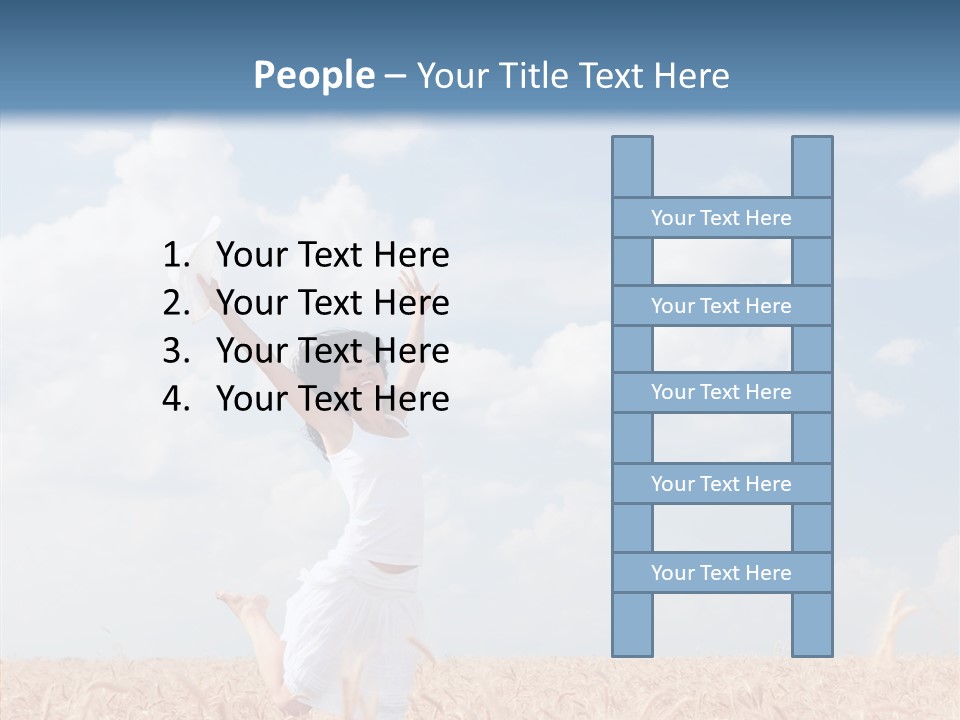 Day Jump People PowerPoint Template