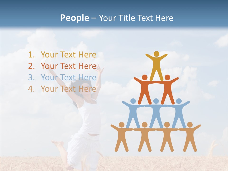 Day Jump People PowerPoint Template