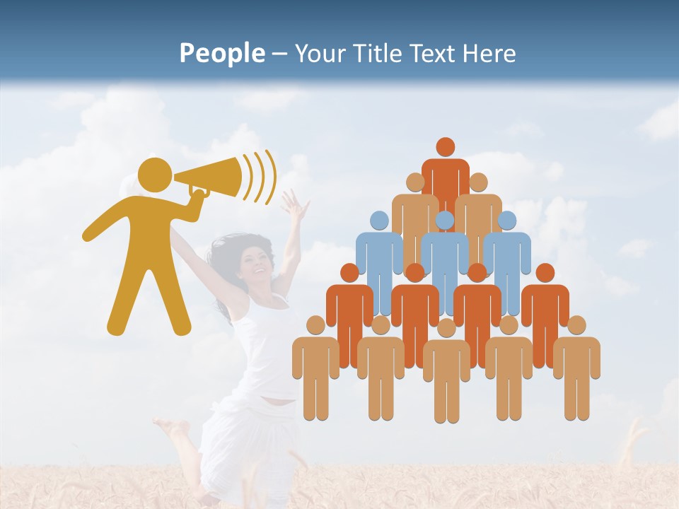 Day Jump People PowerPoint Template