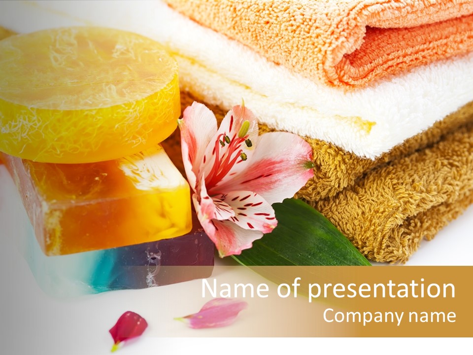 Body Care Closeup PowerPoint Template