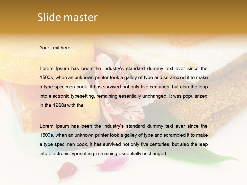 Body Care Closeup PowerPoint Template