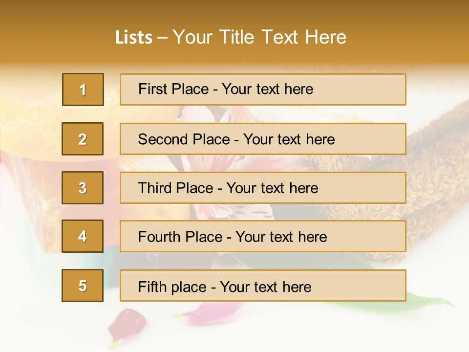 Body Care Closeup PowerPoint Template