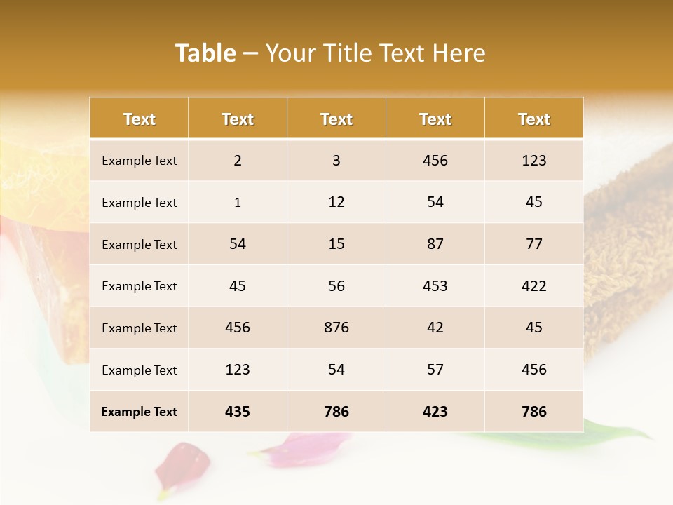 Body Care Closeup PowerPoint Template