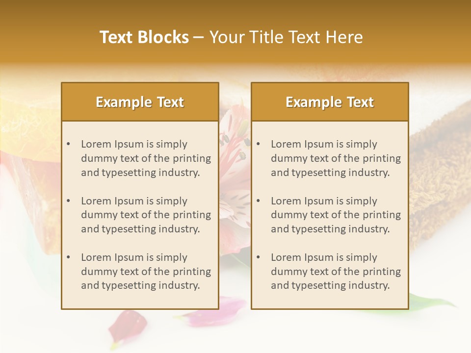 Body Care Closeup PowerPoint Template