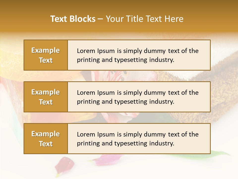 Body Care Closeup PowerPoint Template