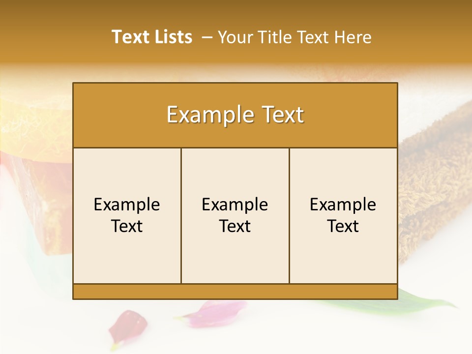 Body Care Closeup PowerPoint Template