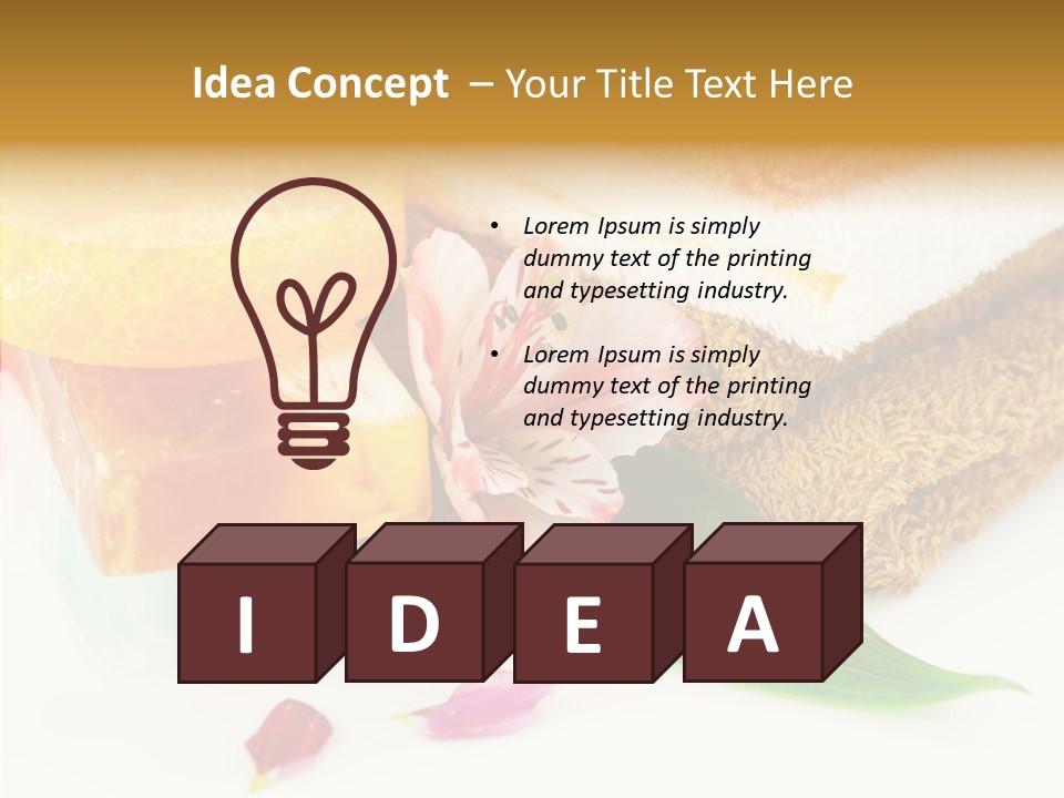 Body Care Closeup PowerPoint Template