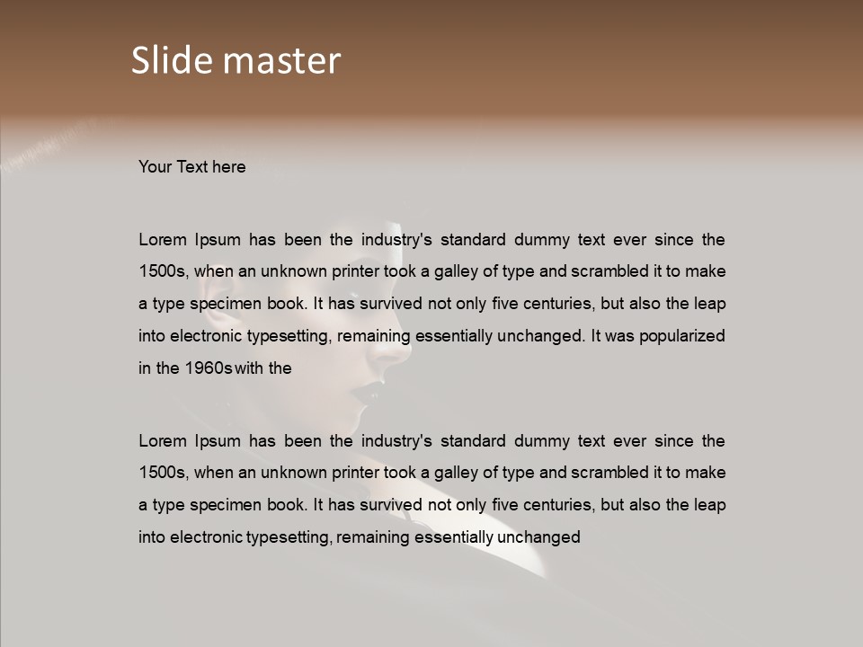 Person Sweet Female PowerPoint Template