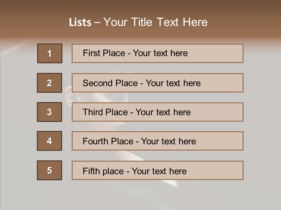 Person Sweet Female PowerPoint Template