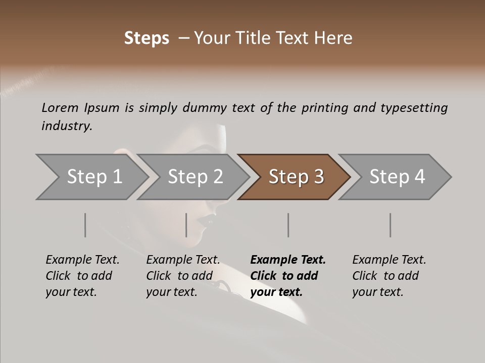 Person Sweet Female PowerPoint Template
