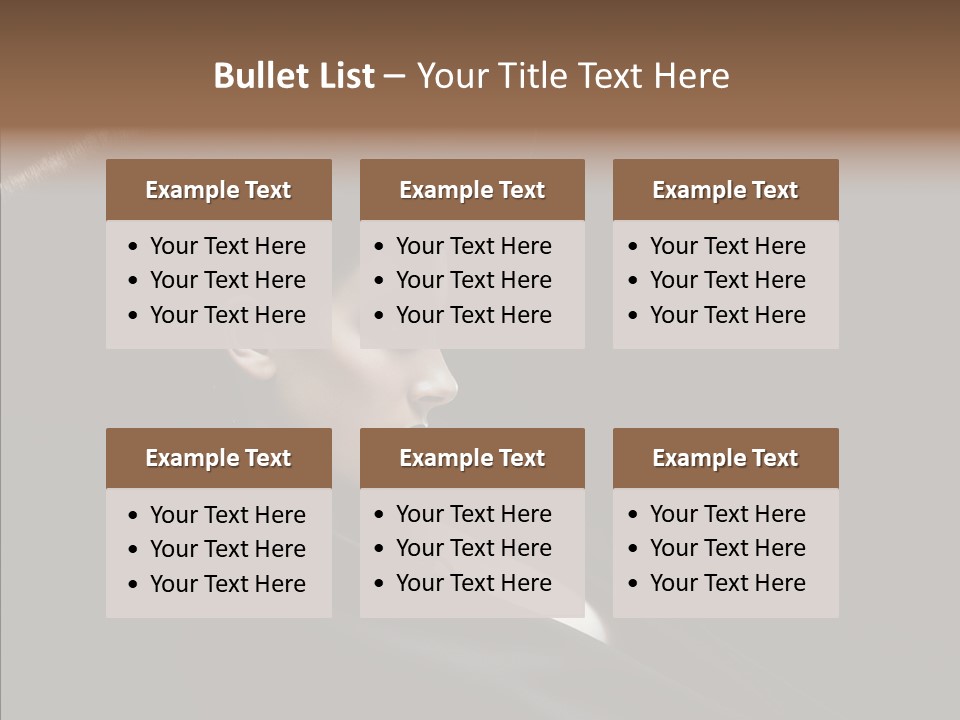 Person Sweet Female PowerPoint Template