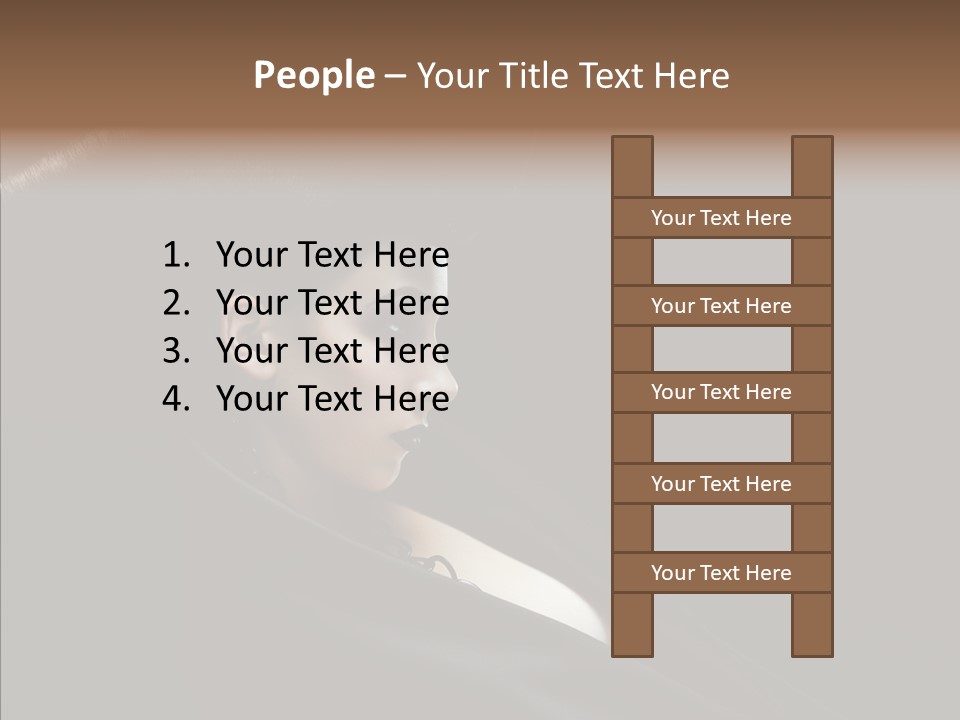 Person Sweet Female PowerPoint Template