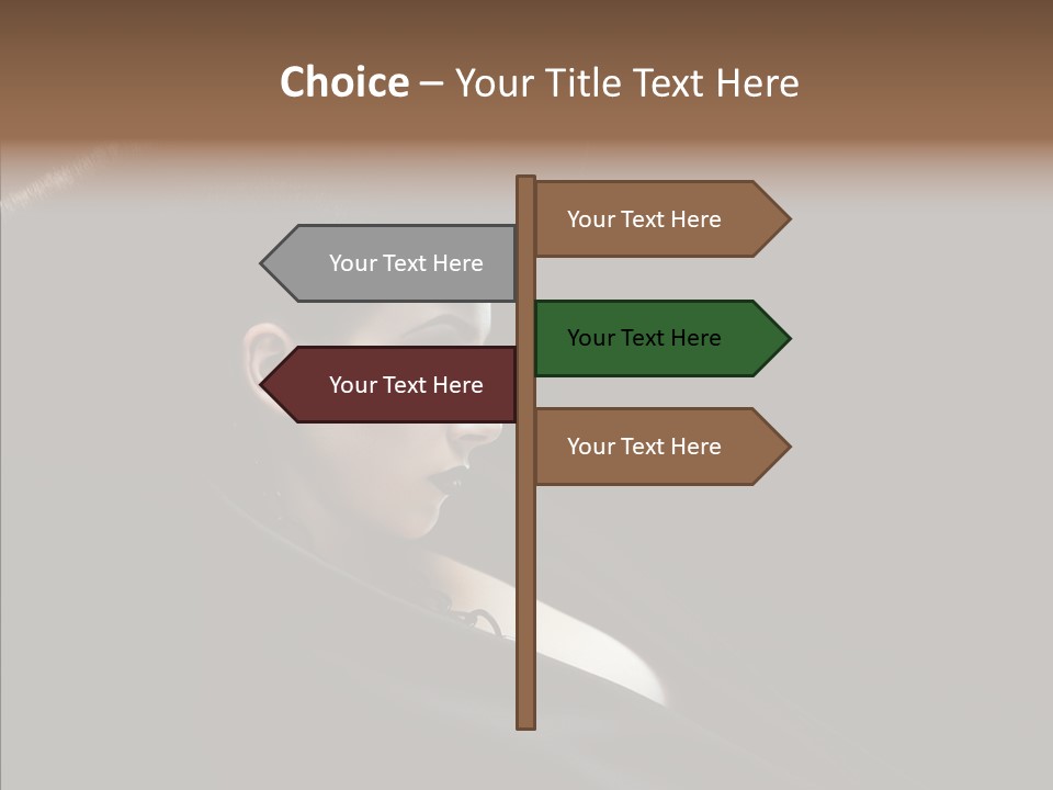 Person Sweet Female PowerPoint Template