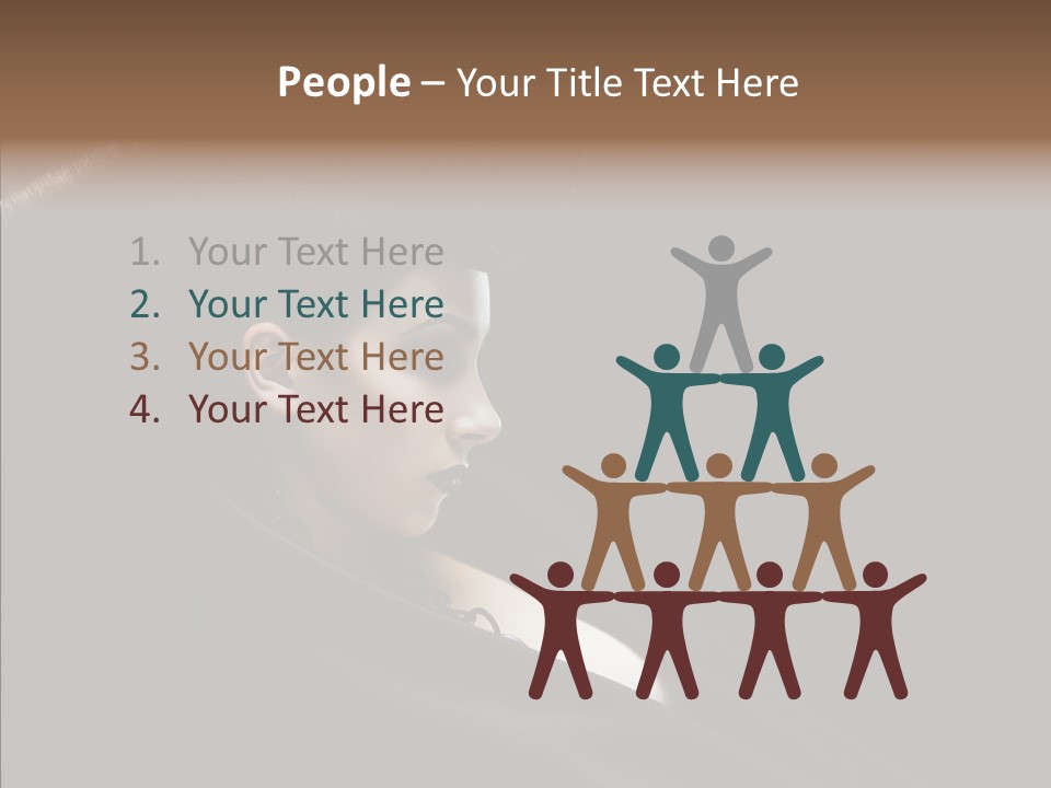 Person Sweet Female PowerPoint Template