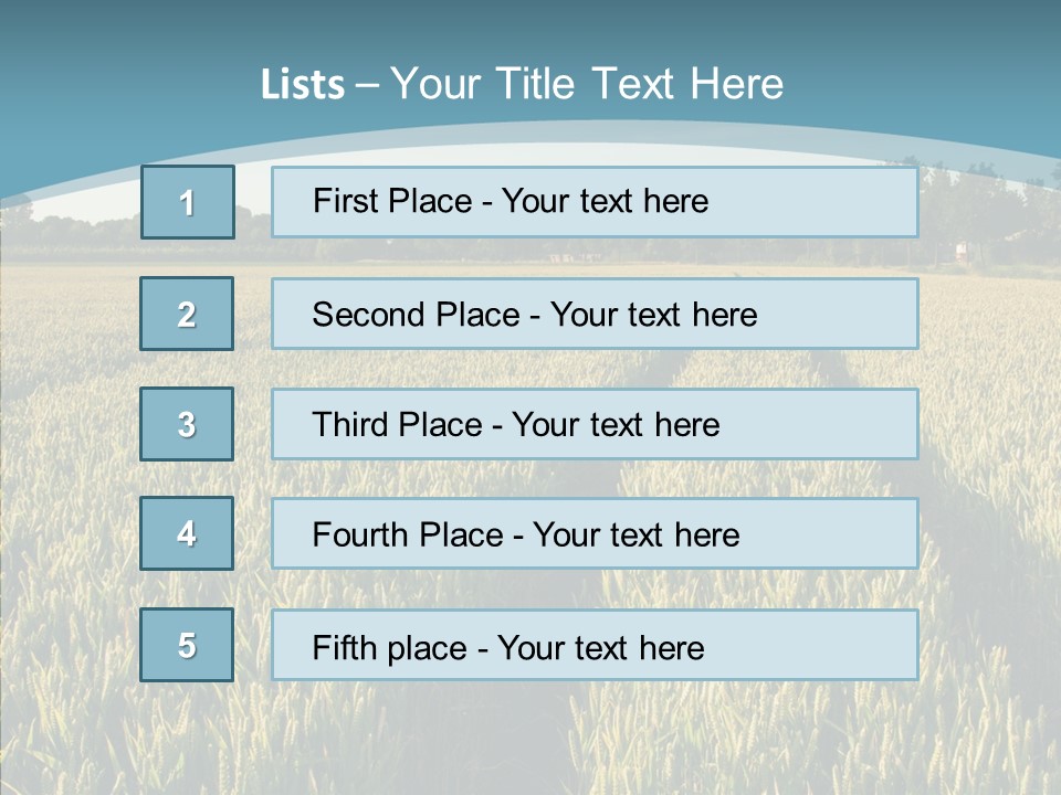 Europe Sunny Nature PowerPoint Template
