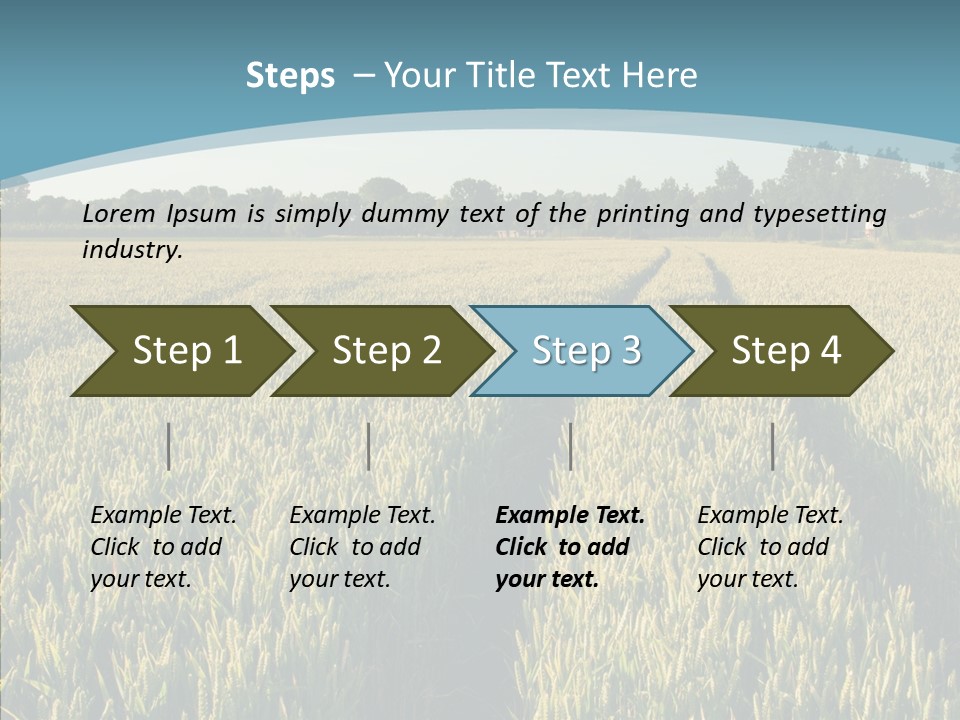 Europe Sunny Nature PowerPoint Template