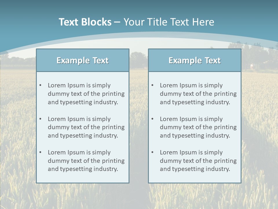 Europe Sunny Nature PowerPoint Template