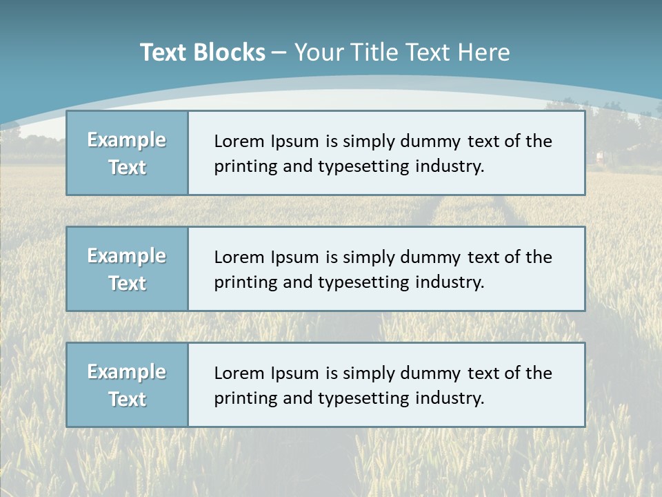 Europe Sunny Nature PowerPoint Template