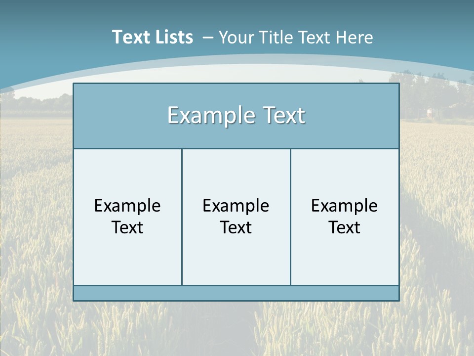 Europe Sunny Nature PowerPoint Template