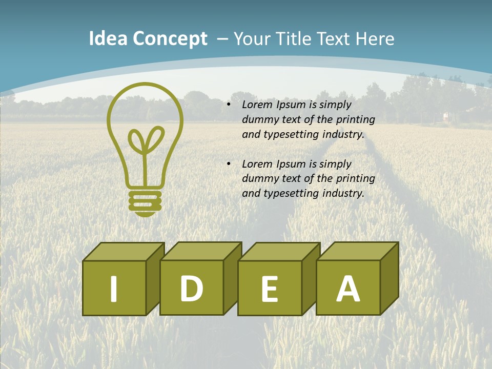 Europe Sunny Nature PowerPoint Template