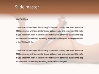 Curvy Attractive Girl PowerPoint Template