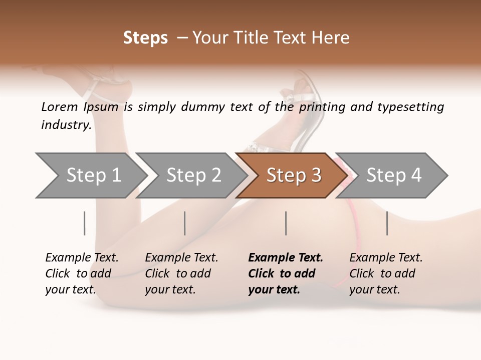 Curvy Attractive Girl PowerPoint Template