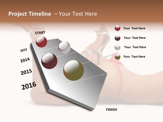 Curvy Attractive Girl PowerPoint Template